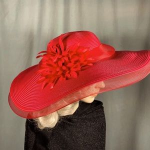 Derby, tea party or wedding large brim hat